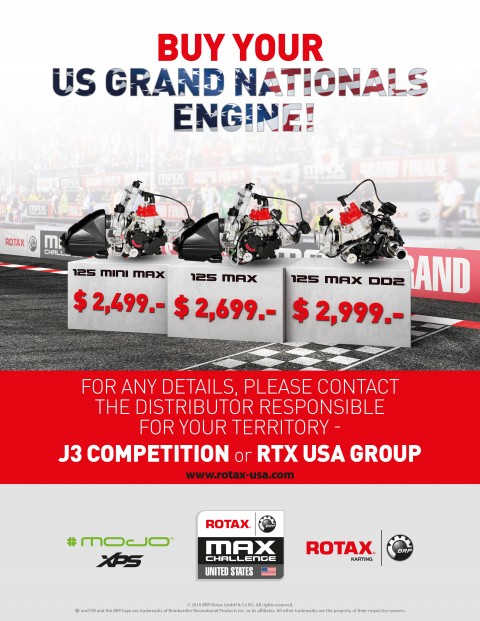 2018 Rotax US Open Lottery Engines Available